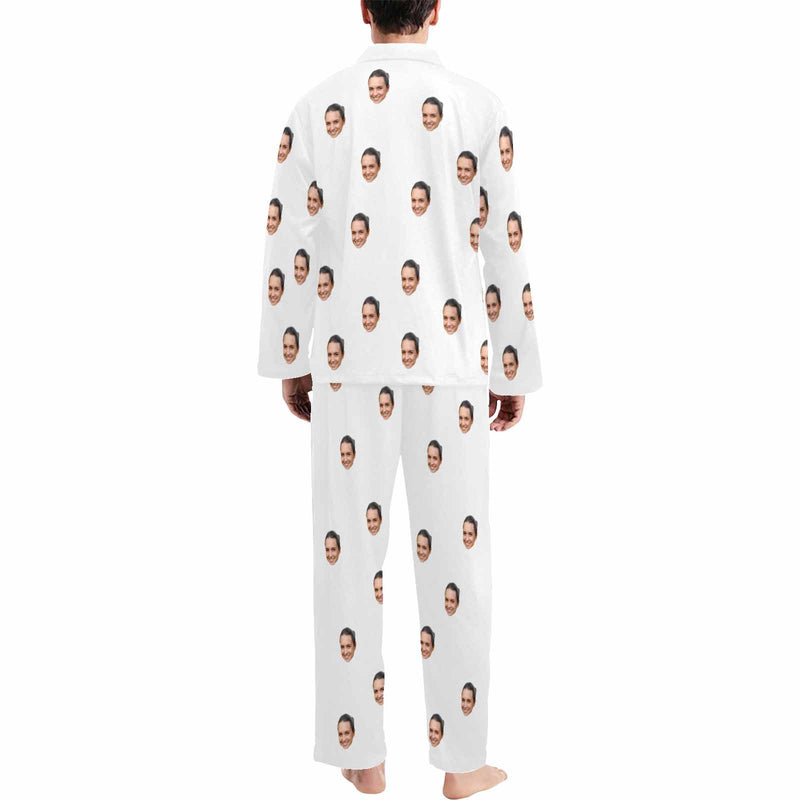 [Up To 5 Faces] Custom Face Pajama Sets Men's Personalized Sleepwear