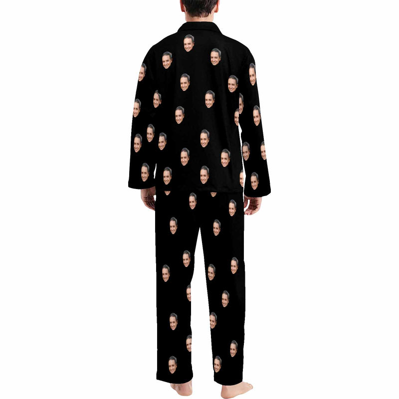 [Up To 5 Faces] Custom Face Pajama Sets Men's Personalized Sleepwear