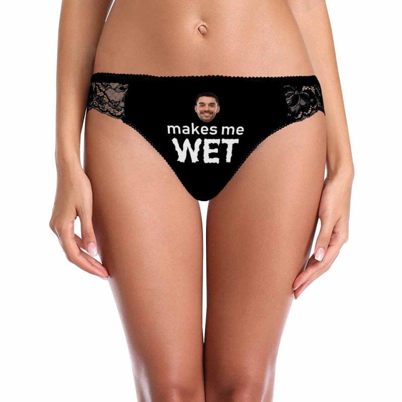 FacePajamas Women Underwear Black / XS #Tiktok Best Panties Custom?Womens?Panties Wet Underwear Personalized Face Sexy Panties Women's Lace Panty