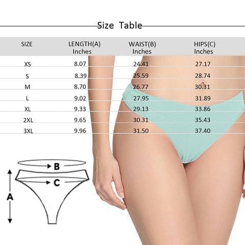 FacePajamas Women Underwear Custom Couple Matching Briefs with Face Personalized Photo Underwear For Couple Valentine's Day Gift