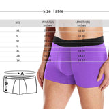 FacePajamas Men Underwear Custom Face All Mine Men's All-Over Print Boxer Briefs Print Your Own Personalized Men's Boxer Underwear For Valentine's Day Gift