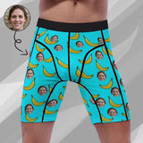 FacePajamas Sports Briefs-2GG-SDS Custom Face Banana Men's Sports Boxer Briefs Personalized Your Own Briefs For Valentine's Day Gift