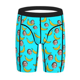 FacePajamas Sports Briefs-2GG-SDS Custom Face Banana Men's Sports Boxer Briefs Personalized Your Own Briefs For Valentine's Day Gift