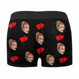 FacePajamas Men Underwear Custom Face Best Love Men's Boxer Brief Made for You Custom Underwear For Valentine's Day Gift