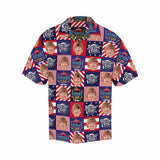 FacePajamas Hawaiian Shirt Custom Face Best Wish For Dad Men's All Over Print Hawaiian Shirt