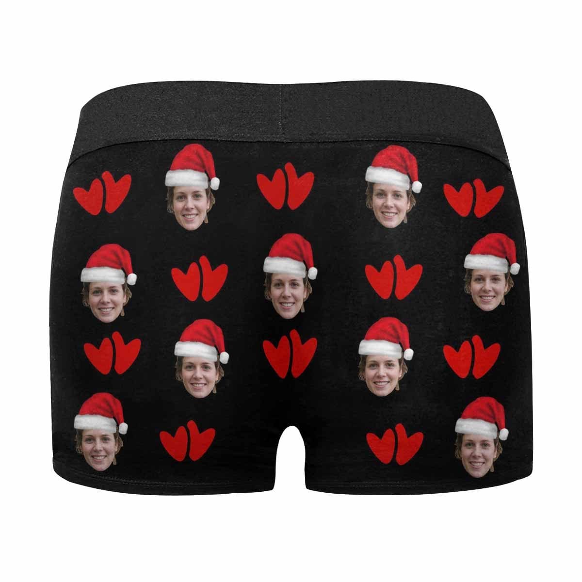 FacePajamas Men Underwear Custom Face Boxer Briefs I'm Nuts About You Personalized Photo Undies Face Boxer Underwear Valentine's Day for Him