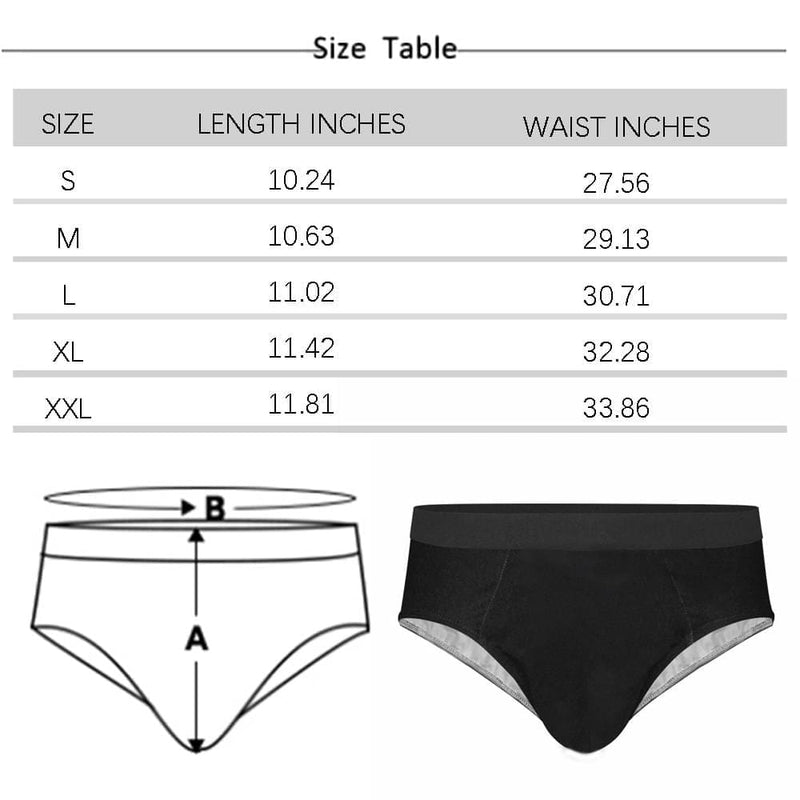 FacePajamas Men Underwear Custom Face For Lover Men's Mid Rise Briefs Personalized Underwear With Photo or Image For Valentine's Day Gift