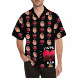 FacePajamas Hawaiian Shirt Custom Face I Love You Dad Men's All Over Print Hawaiian Shirt