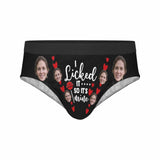 FacePajamas Men Underwear Custom Face It's Mine Men's Mid Rise Briefs Put Your Face on Personalized Underwear Unique Valentine's Day Gift