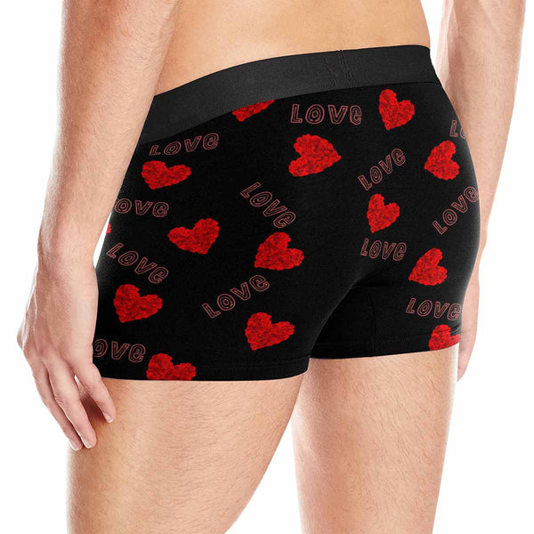 FacePajamas Men Underwear Custom Face Love Men's Boxer Briefs  Personalized Boxers Unlimited Rides Underwear Customized Valentine Gift for Husband