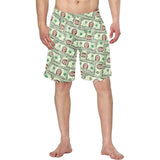 FacePajamas Beach Shorts Custom Face Money Personalized Photo Men's Elastic Beach Shorts