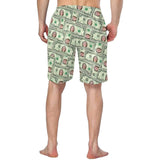 FacePajamas Beach Shorts Custom Face Money Personalized Photo Men's Elastic Beach Shorts