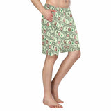 FacePajamas Beach Shorts Custom Face Money Personalized Photo Men's Elastic Beach Shorts