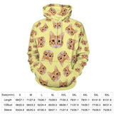 FacePajamas Hoodie-2WH-SDS Custom Face Multicolor Hoodie Unisex Design Your Own Hoodie Personalized Loose Hoodie Top Outfits