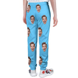 FacePajamas Sweatpants-2WH-SDS Custom Face Multicolor Sweatpants Unisex Personalized Closed Bottom Casual Joggers