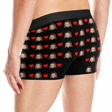 FacePajamas Men Underwear Custom Face My Ass Men's Print Boxer Briefs Put Your Face on Underwear with Custom Image