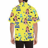 FacePajamas Hawaiian Shirt Custom Face My Hero Dad Men's All Over Print Hawaiian Shirt