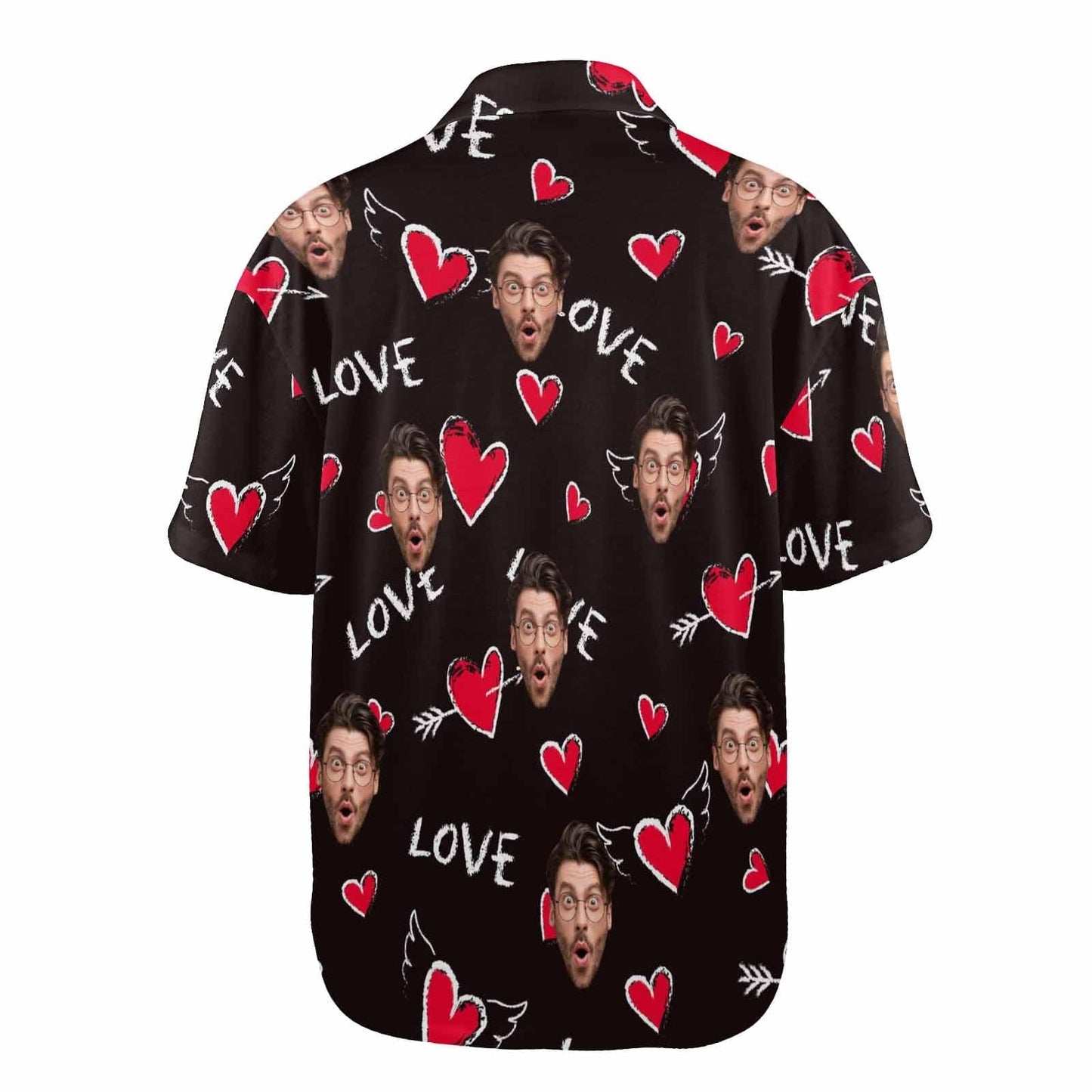 FacePajamas Custom Face Pajama Top Love Heart Loungewear for Women