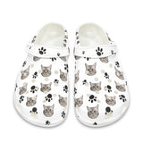 FacePajamas Hole Shoes-2ML-ZD Custom Face Pet Footprint Hole Shoes Personalized Photo Clog Shoes Unisex Adult Funny Slippers (DHL is not supported)