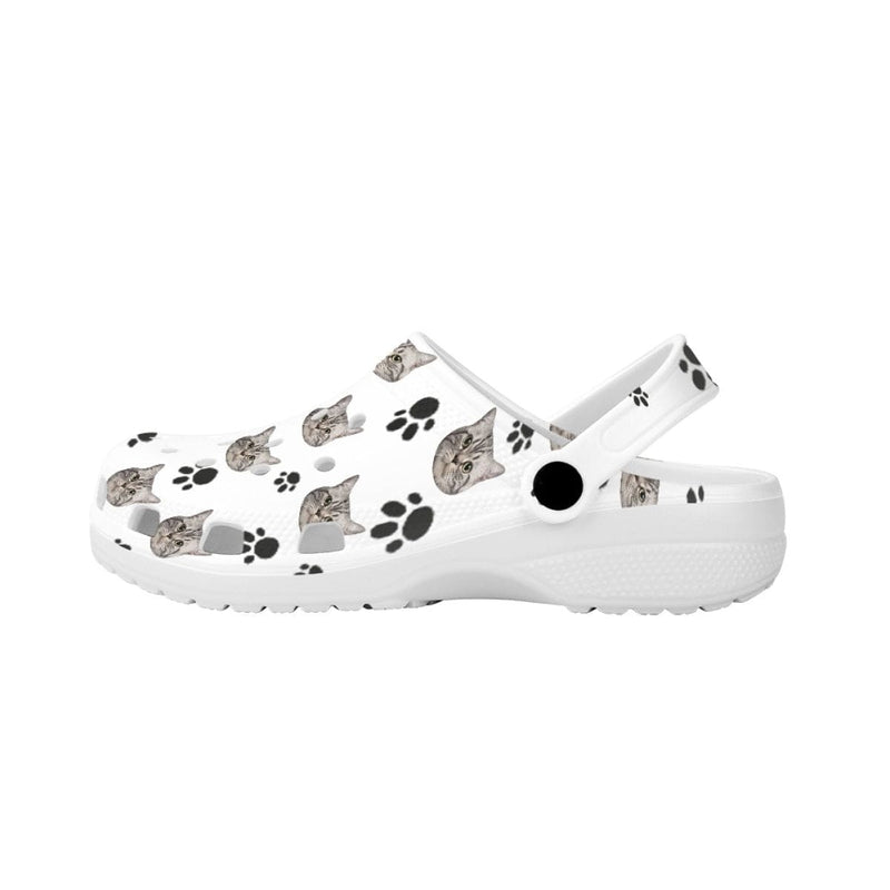 FacePajamas Hole Shoes-2ML-ZD Custom Face Pet Footprint Hole Shoes Personalized Photo Clog Shoes Unisex Adult Funny Slippers (DHL is not supported)