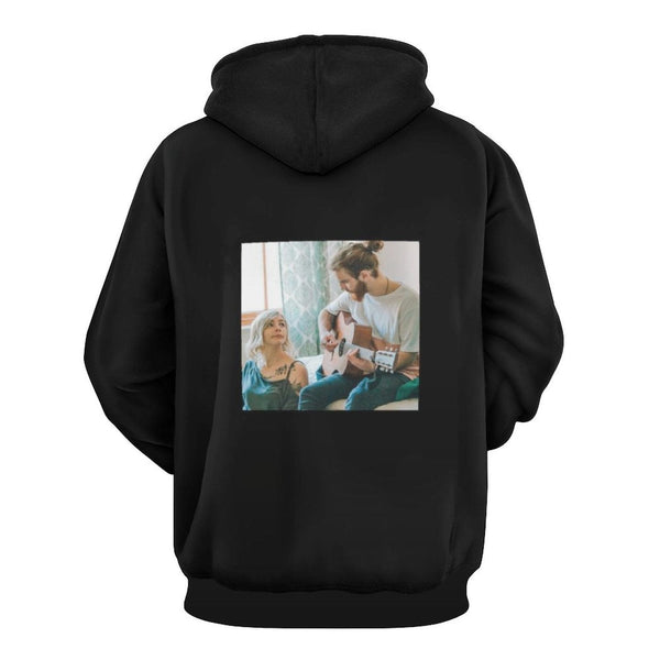 FacePajamas Hoodie-2WH-SDS Custom Photo Plus Size Hoodie with Pictures on It Black?Hoodie?with?Design Personalized Face Unisex Loose Hoodie Custom Top Outfits