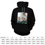 FacePajamas Hoodie-2WH-SDS Custom Photo Plus Size Hoodie with Pictures on It Black?Hoodie?with?Design Personalized Face Unisex Loose Hoodie Custom Top Outfits