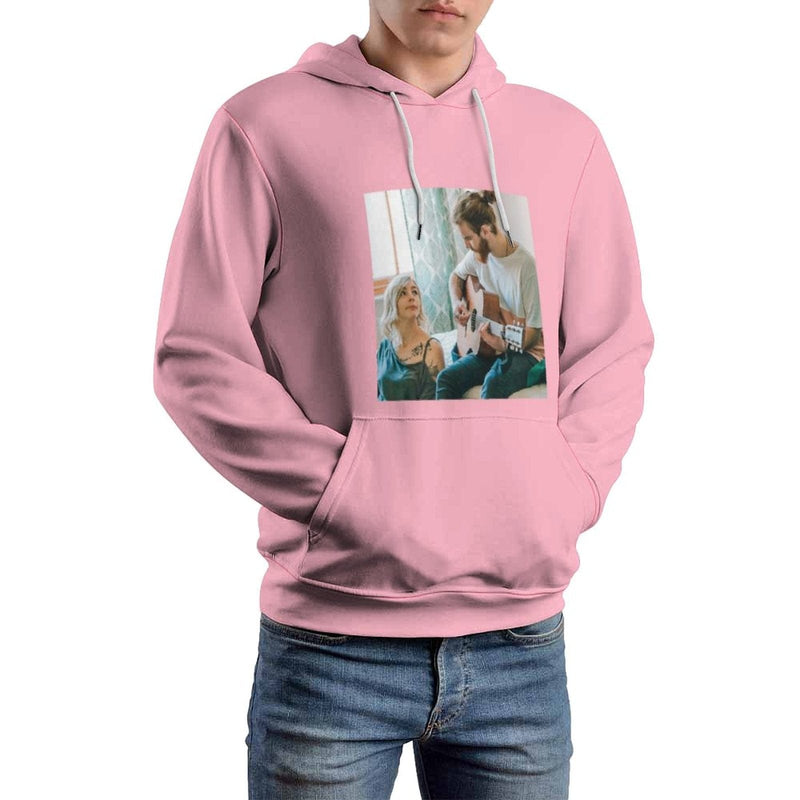 FacePajamas Hoodie-2WH-SDS Custom Photo Plus Size Hoodie with Pictures on It Black?Hoodie?with?Design Personalized Face Unisex Loose Hoodie Custom Top Outfits