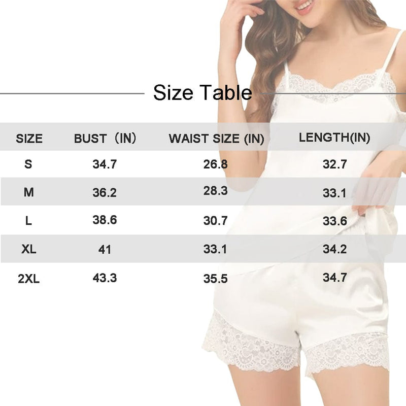 FacePajamas Pajama Cami Set-2GG-Blue Custom Seamless Face Lace Cami Pajamas Personalized Women's Nightwear Set