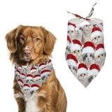 FacePajamas Pajama Pants& Bandana-2ML-SDS For Pet-Bandana / one size Custom Face Cat Christmas Red Hat Pajama Pants and Pet Dog Bandana