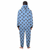 FacePajamas Pajama Adult Onesie Funny Flannel Fleece Adult Onesie Pajamas Custom Pet Face Cute Jumpsuit Homewear