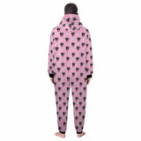 FacePajamas Pajama Adult Onesie Funny Flannel Fleece Adult Onesie Pajamas Custom Pet Face Cute Jumpsuit Homewear