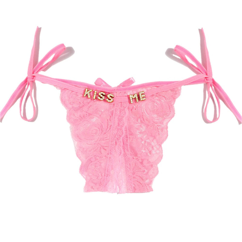 Personalized Name Thong Waist Jewelry Custom Letter G String Panties