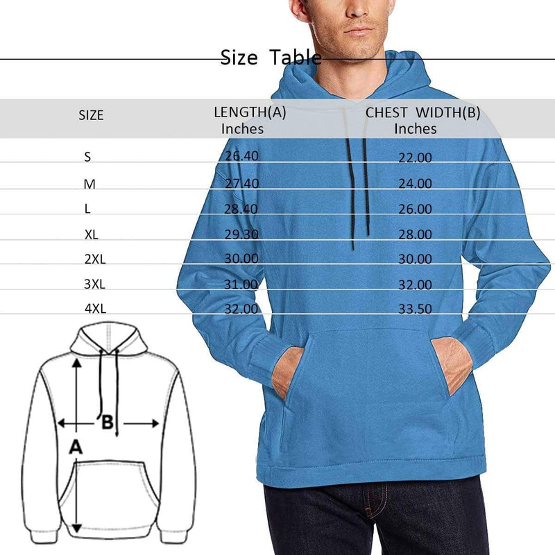 FacePajamas Hoodie [High Quality] Custom Photo Stitching Men's All Over Print Hoodie