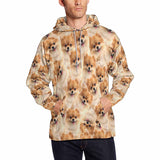 FacePajamas Hoodie Men / S [High Quality]Custom Dog Seamless Face Men's All Over Print Hoodie