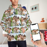 FacePajamas Hoodie Men's Hoodie / S [High Quality] Custom Photo Stitching Men's All Over Print Hoodie