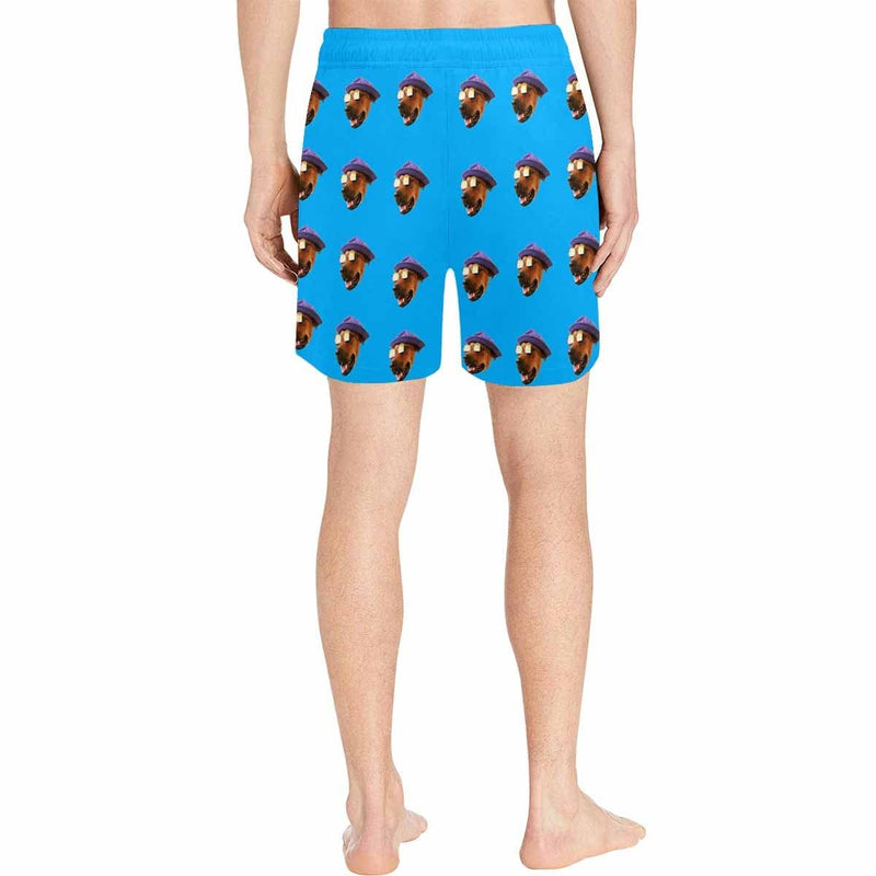 FacePajamas Swim Shorts Personalized Swim Trunks Custom Swimming Trunks Custom Face Best Men's Quick Dry Swim Shorts Men's Print Summer Swimwear Design Beach Swimsuit with Dog's Face for Father's Day