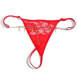 FacePajamas Women Underwear-1YN-SMT Red / 1-10 letters Personalized DIY Name Alphabet Lace Underwear Waist Body Jewelry Women G-String Panties Body Chain Valentine's Day Gift(DHL is not supported)