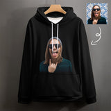 FacePajamas Hoodie-2WH-SDS Rock Man / S Custom Face Hoodie Black?Hoodie?with?Design Unisex Plus Size Hoodie for Him Her Personalized Big Face Loose Hoodie Top Outfits