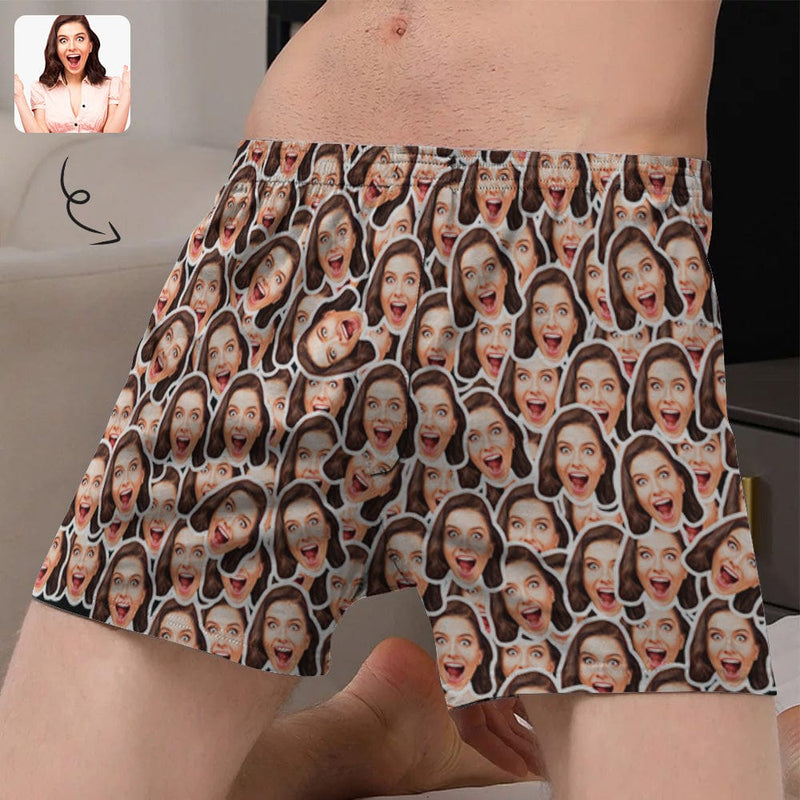 FacePajamas Men Underwear-shorts S Custom Face All Boxer Shorts Pure Cotton Shorts for Men