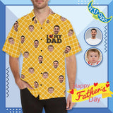 FacePajamas Hawaiian Shirt S Custom Face Best Gift For Dad Men's All Over Print Hawaiian Shirt