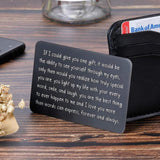 Custom Text Wallet Insert Card Gifts for Him Men Husband Valentine From Wife Girlfriend Boyfriend Anniversary Birthday Gift for Groom Fiance