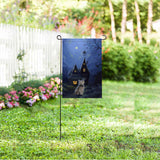 Custom Photo Halloween Cat Garden Flag