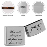 Custom Text Metal Single-Sided Printing Lighter Housing Personalized Lighter Case Father's Day Gift