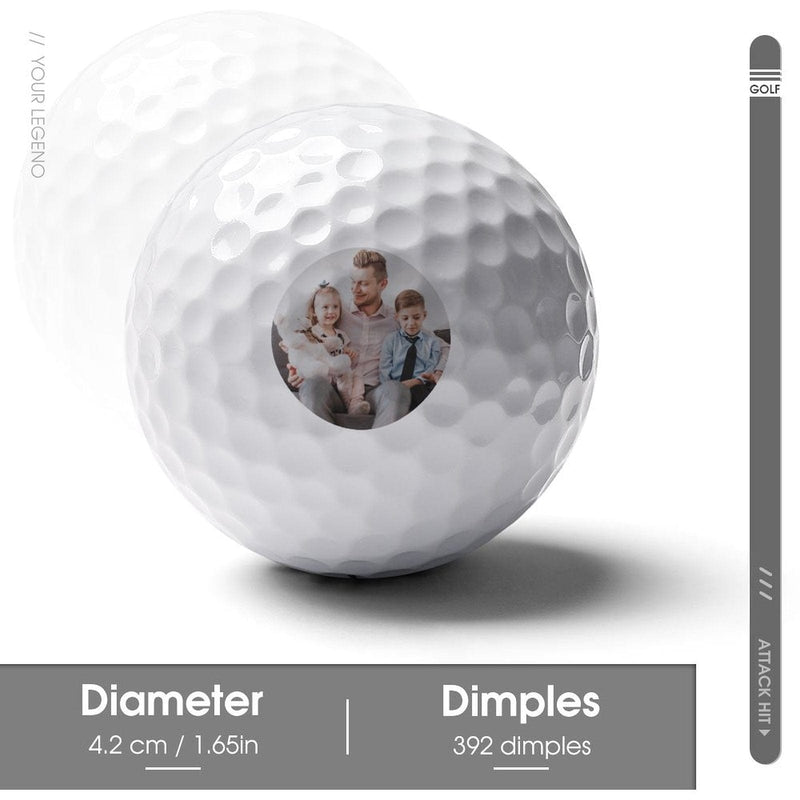 Custom Photo&Name This Daddy Belongs To Golf Balls Father's Day Golf Gift Golf Balls for Dad Personalized Funny Golf Balls Create Your Own Golf Balls