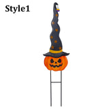 Outdoor Garden Courtyard Art Ornaments Iron Halloween Decoration Pumpkin