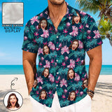 Custom Face Hawaiian Shirt for Boyfriend/Husband Personalized Hawaiian Shirt Photo Tropical Aloha Shirt Birthday Vacation Party Gift