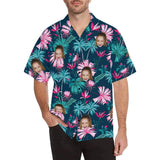 Custom Face Hawaiian Shirt for Boyfriend/Husband Personalized Hawaiian Shirt Photo Tropical Aloha Shirt Birthday Vacation Party Gift