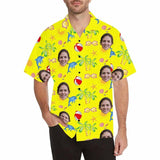 Custom Face Hawaiian Shirts for Boyfriend/Husband Beer Aloha Shirts Gift Personalized Hawaiian Shirts Made for You Face Shirt