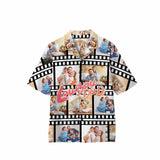 Custom  Love Dad Photo Hawaiian Shirts Casual Men's Summer Shirts  Birthday Vacation Design Your Own Custom Party Gift