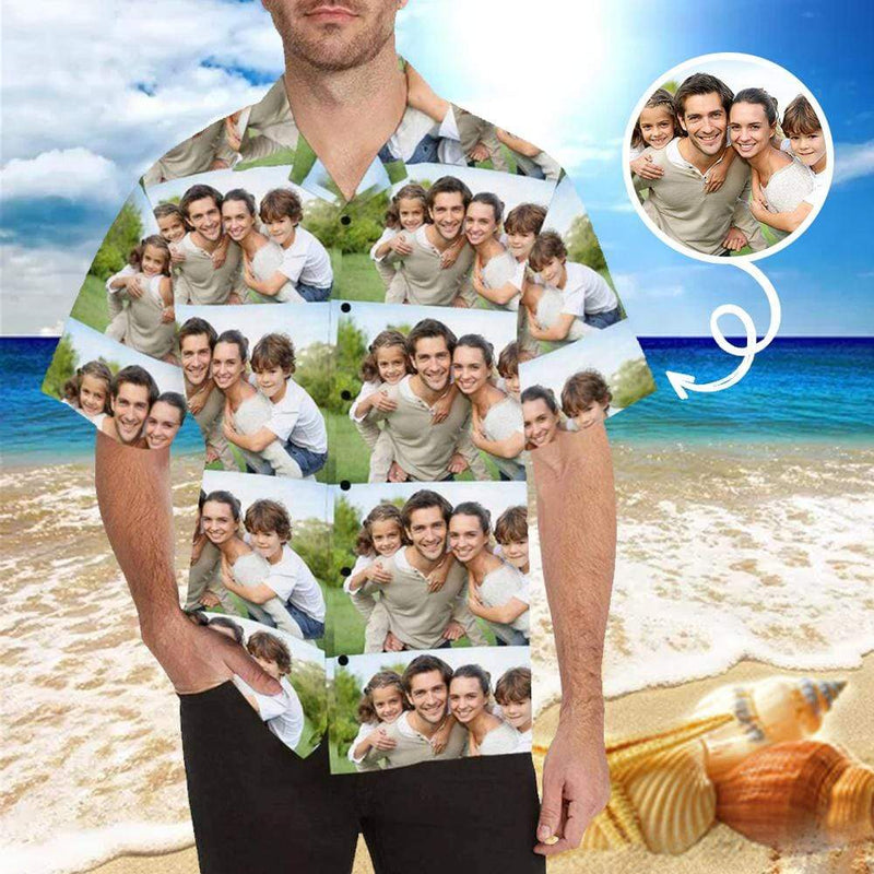 hawaiian shirt with face